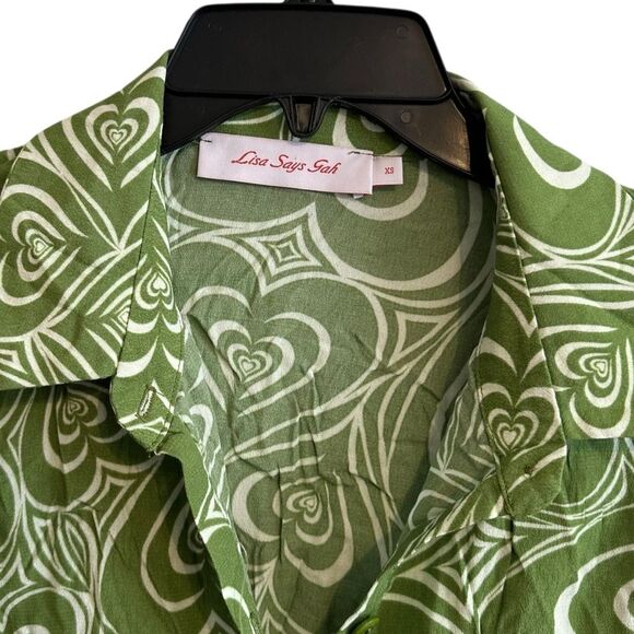 Lisa Says Gah Bailey Set Wild Hearts Green XXS - Picture 4 of 16